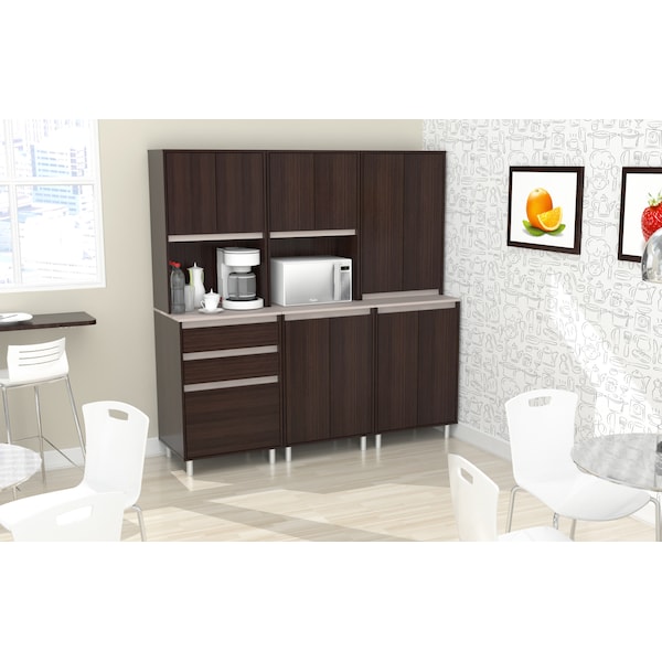 Break Room Cabinet Storage System